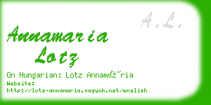 annamaria lotz business card